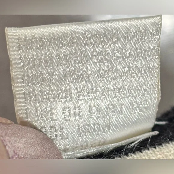 90s / Y2K Moda Intl L Black & White V-neck Striped Button-down Cotton Cardigan - Picture 5 of 5